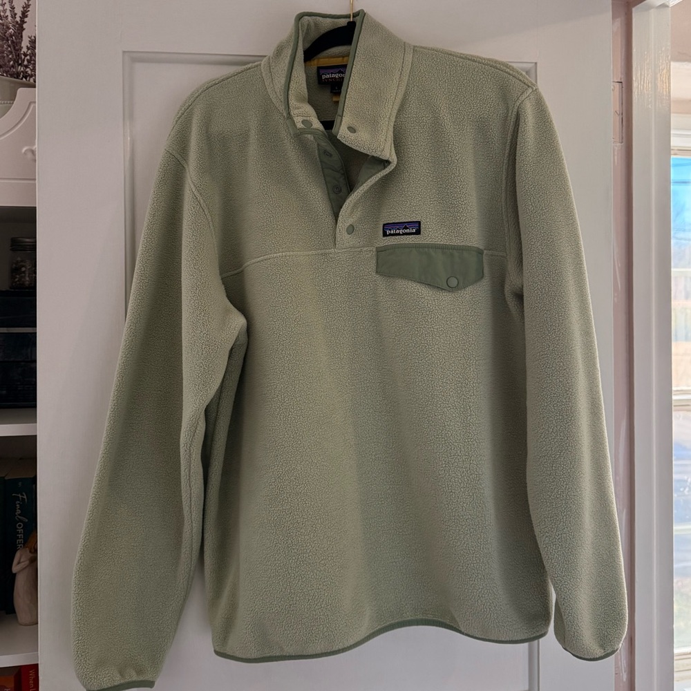Sage Patagonia Synchilla Snap Pullover